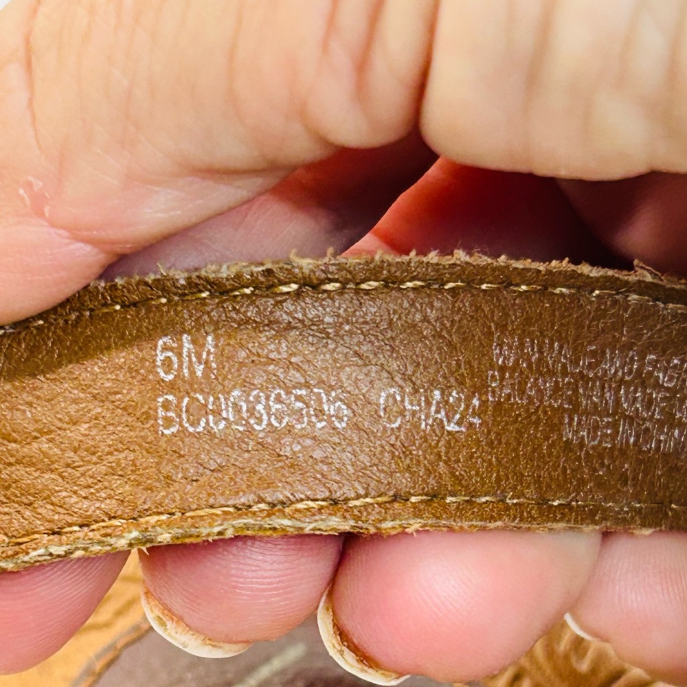 B.O.C. Brown Vegan Leather Strappy Sandals size 6 - Picture 11 of 12